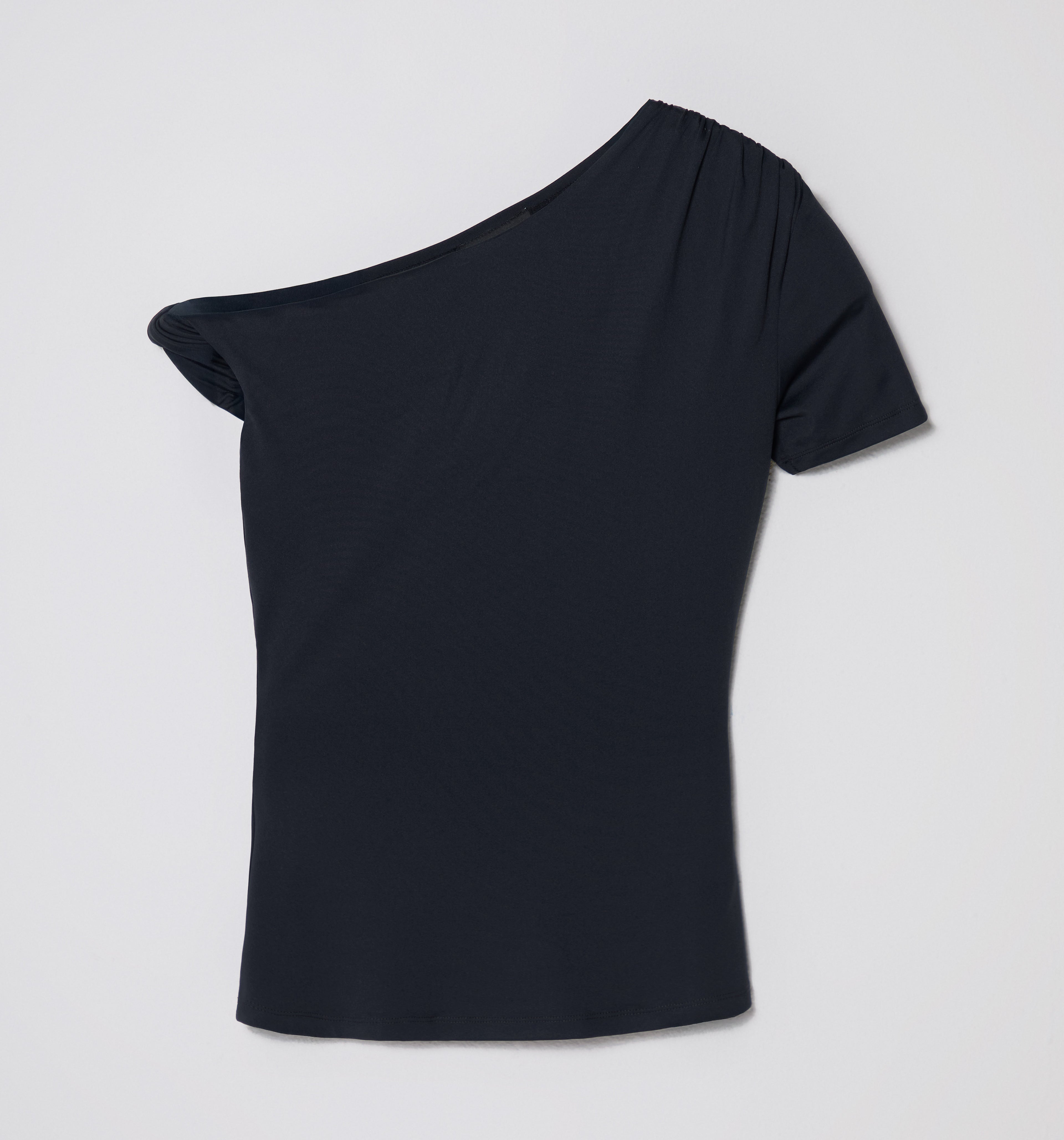 Blusa Manga Corta Irregular