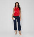 Blusa Blusa Halter De Amarre En Espalda