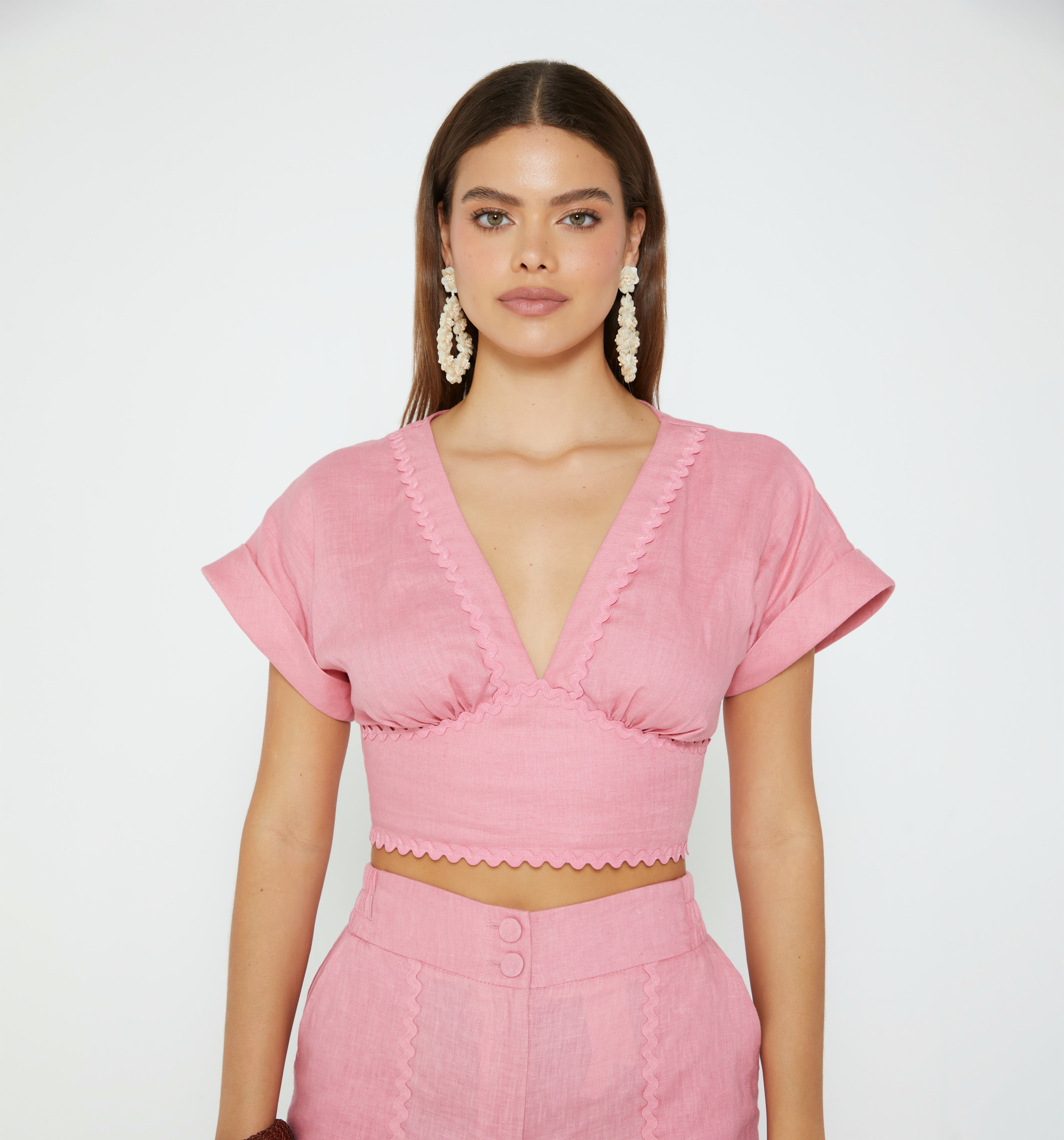 Blusa Manga Corta Seguida
