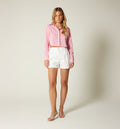 Blusa Camisera Boxy Manga Larga
