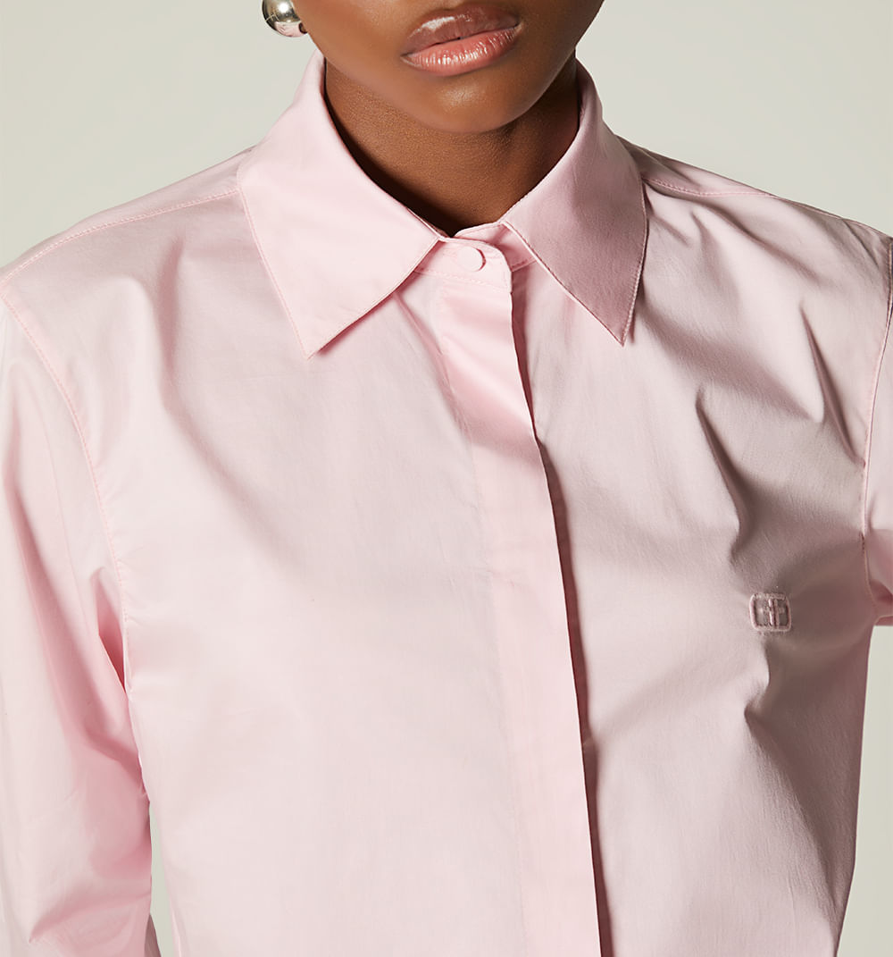 Blusa Camisera Boxy Manga Larga