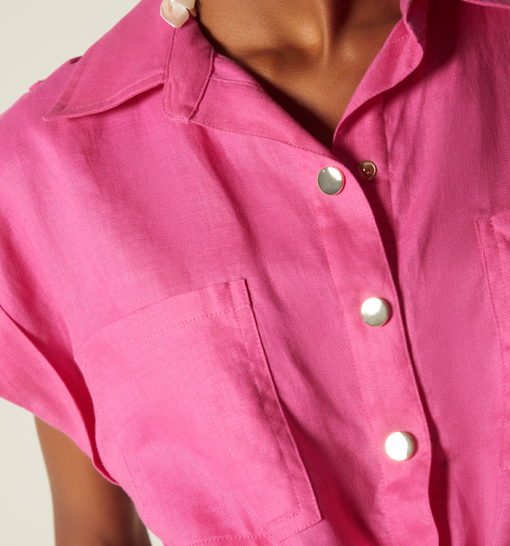 Blusa Sisa Camisera De Anudar, Color