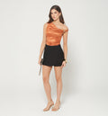 Blusa Drapeada Con Insumo