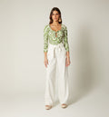Blusa Manga 3/4 Con Herraje