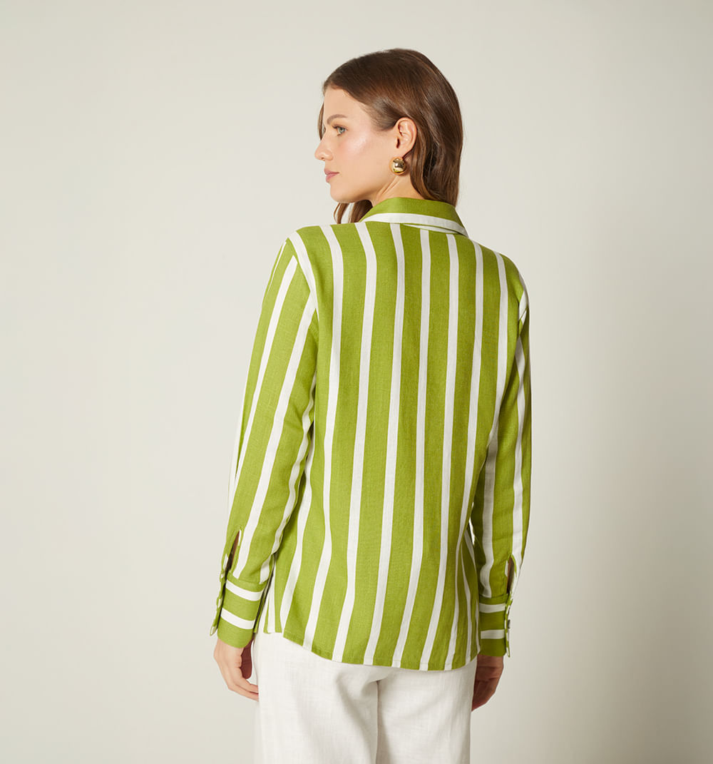 Blusa Camisera Con Aberturas Al Costado