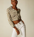 Blusa  Manga 3/4  Frente Entrelazado