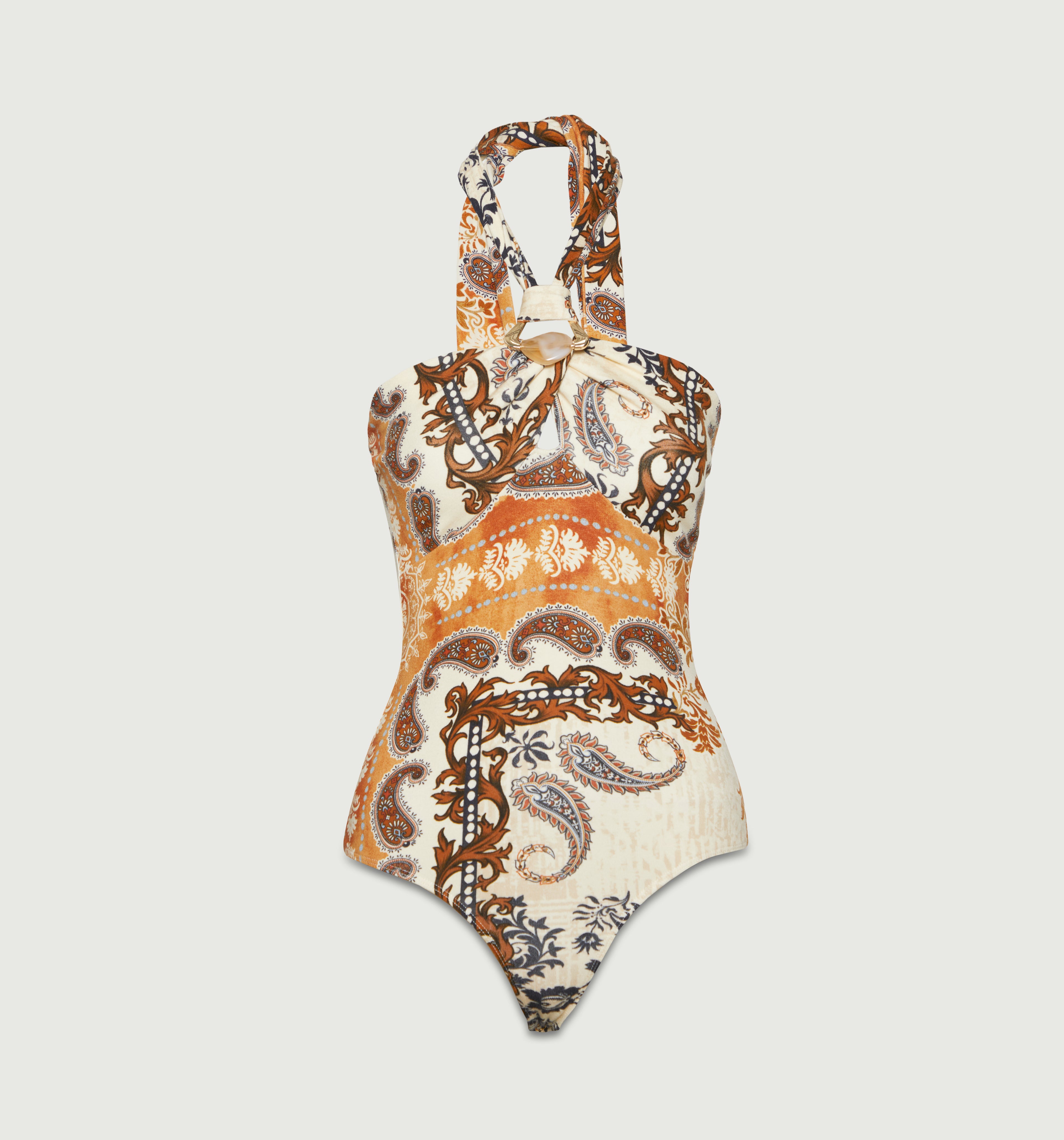 Body Halter Con Herraje - Multicolor