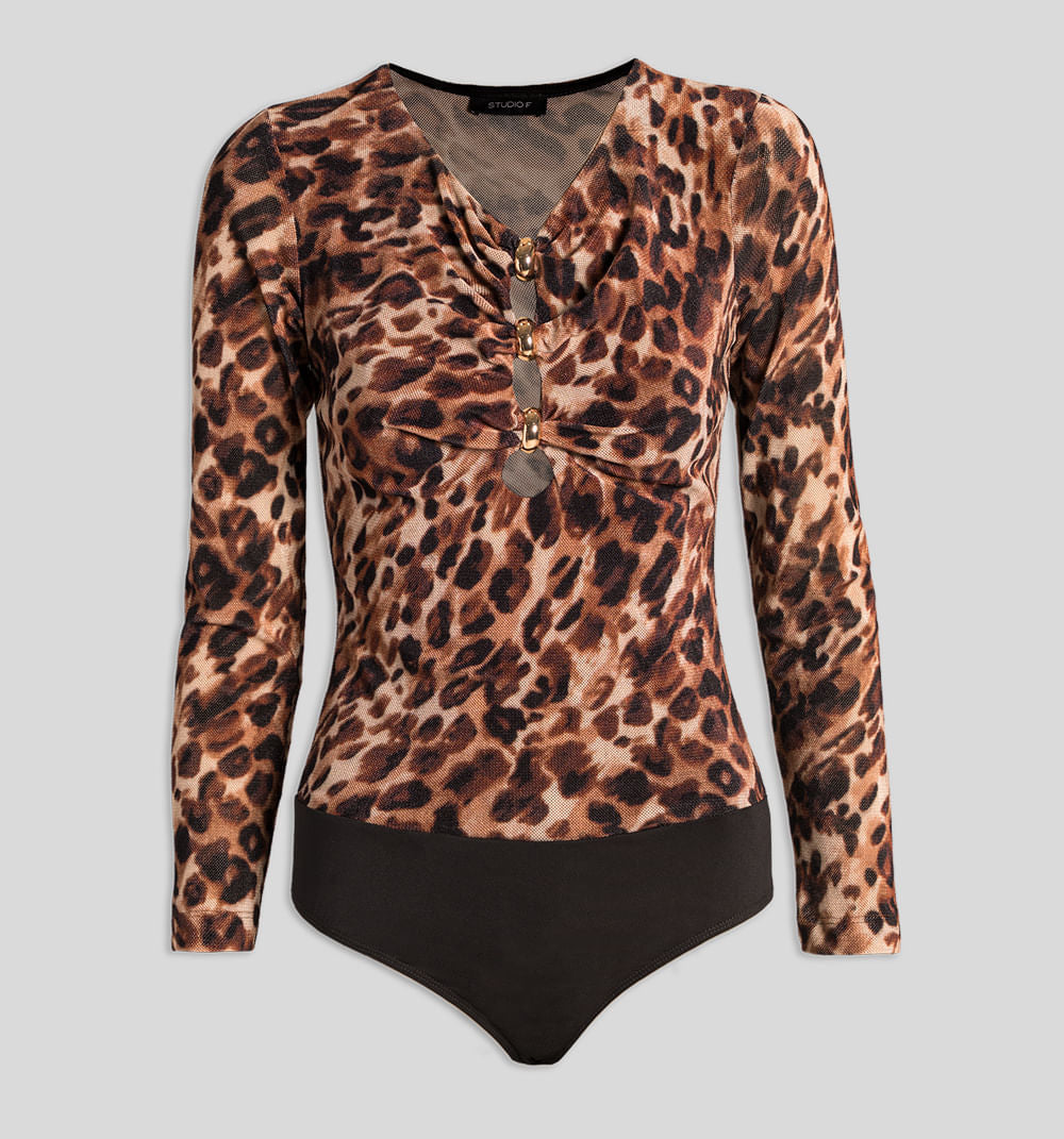 Body Manga Larga - Gris