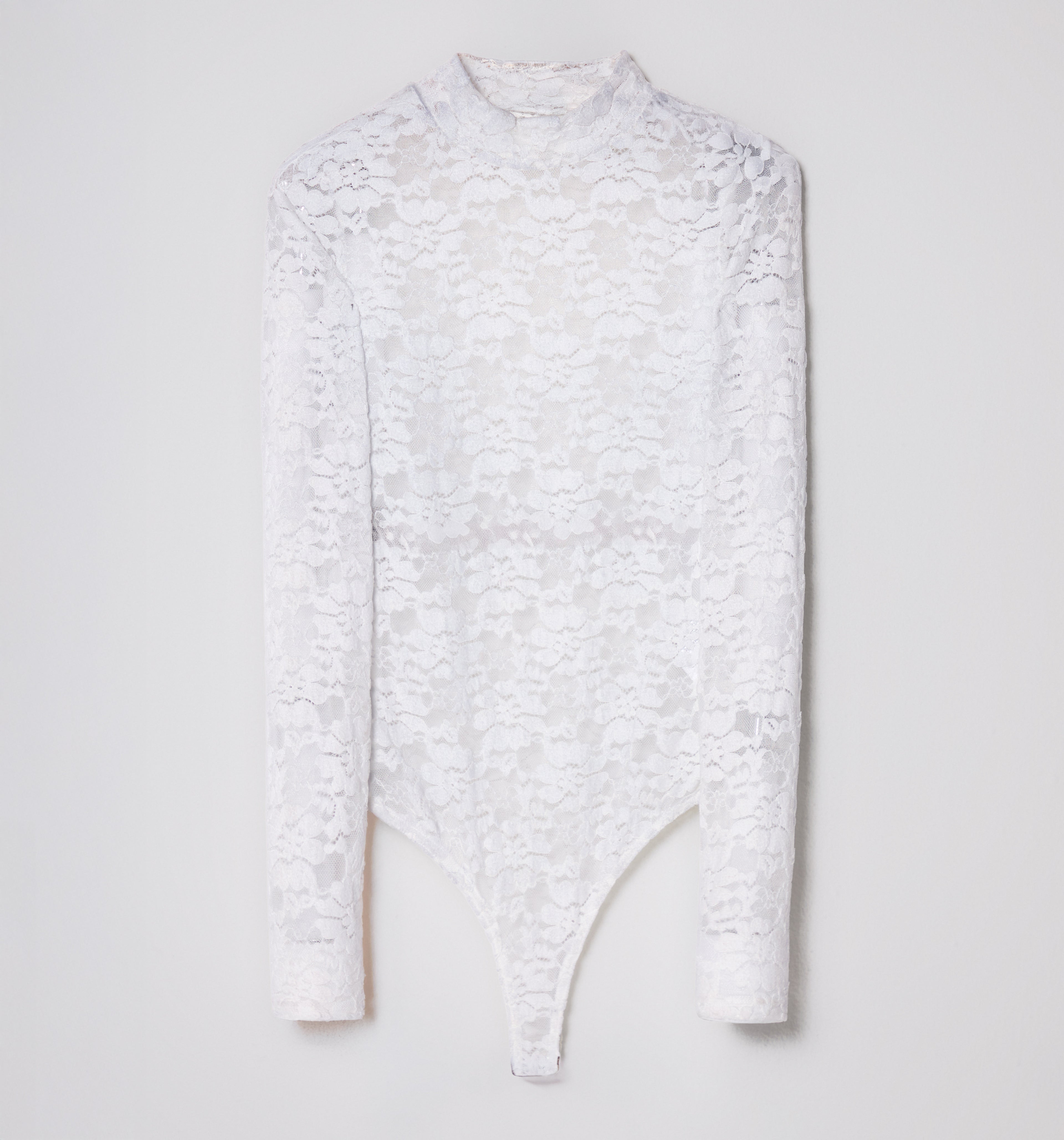 Body Manga Larga Con  Cuello Alto