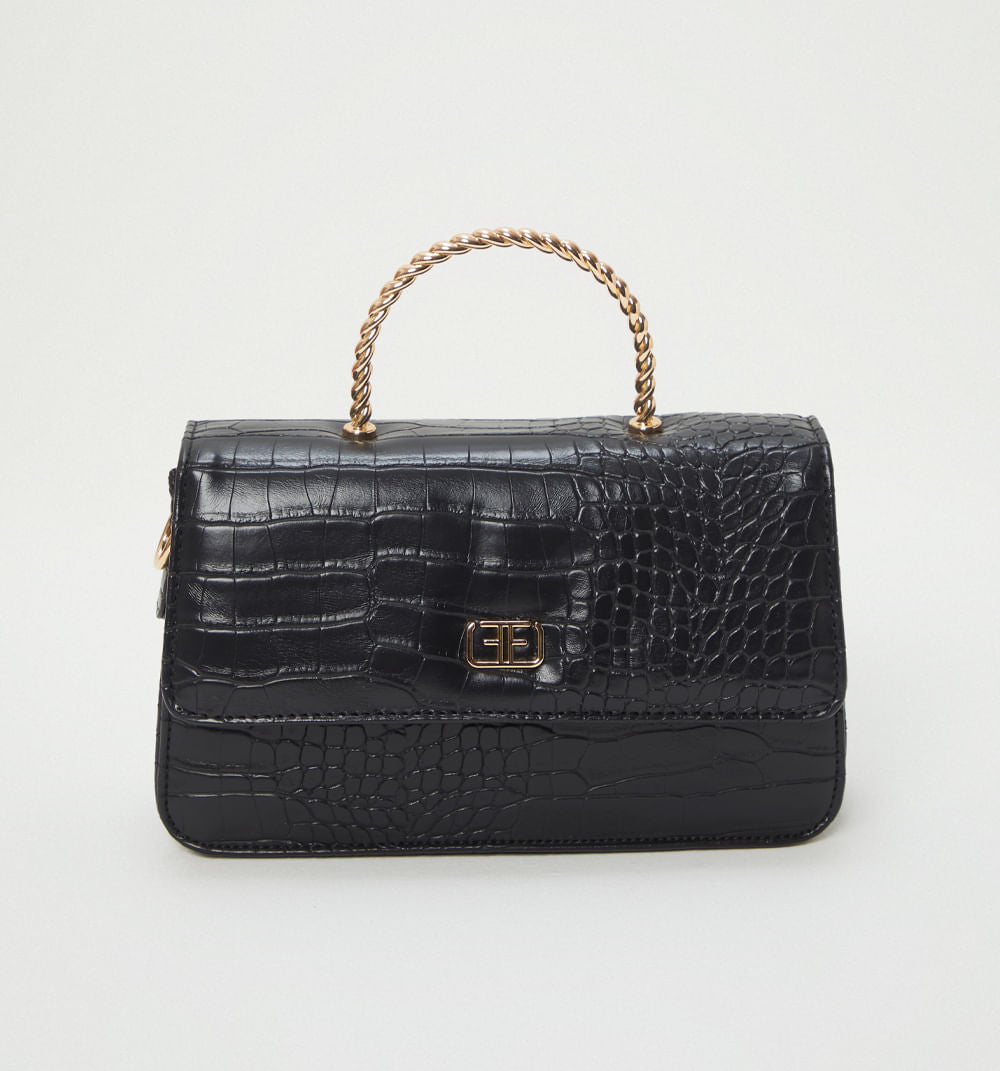 Bolso De Mano Con Asa Decorativa