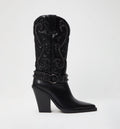 Bota Caña Alta Western Con Pedreria