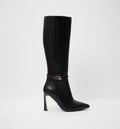 Bota Cana Alta Con Herraje Decorativo