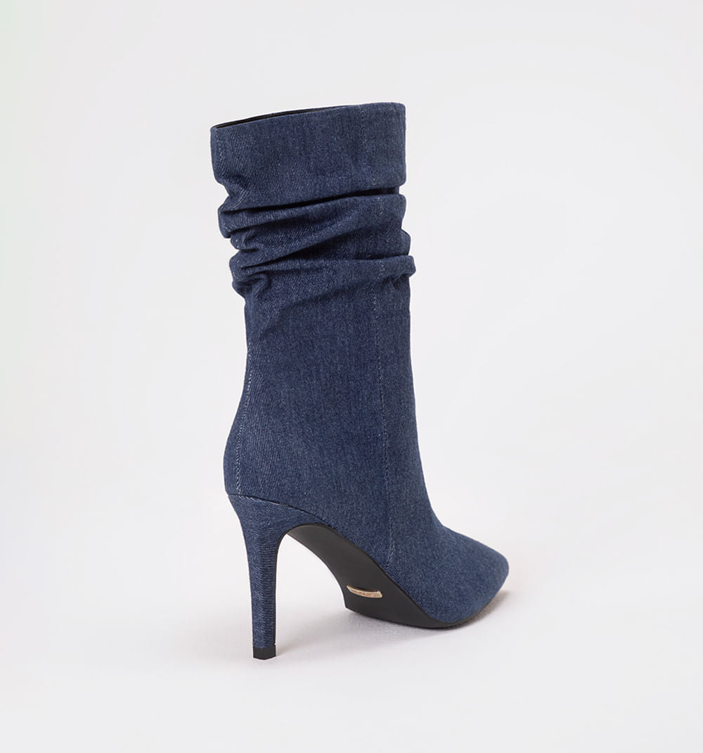Bota Cana Media En Denim