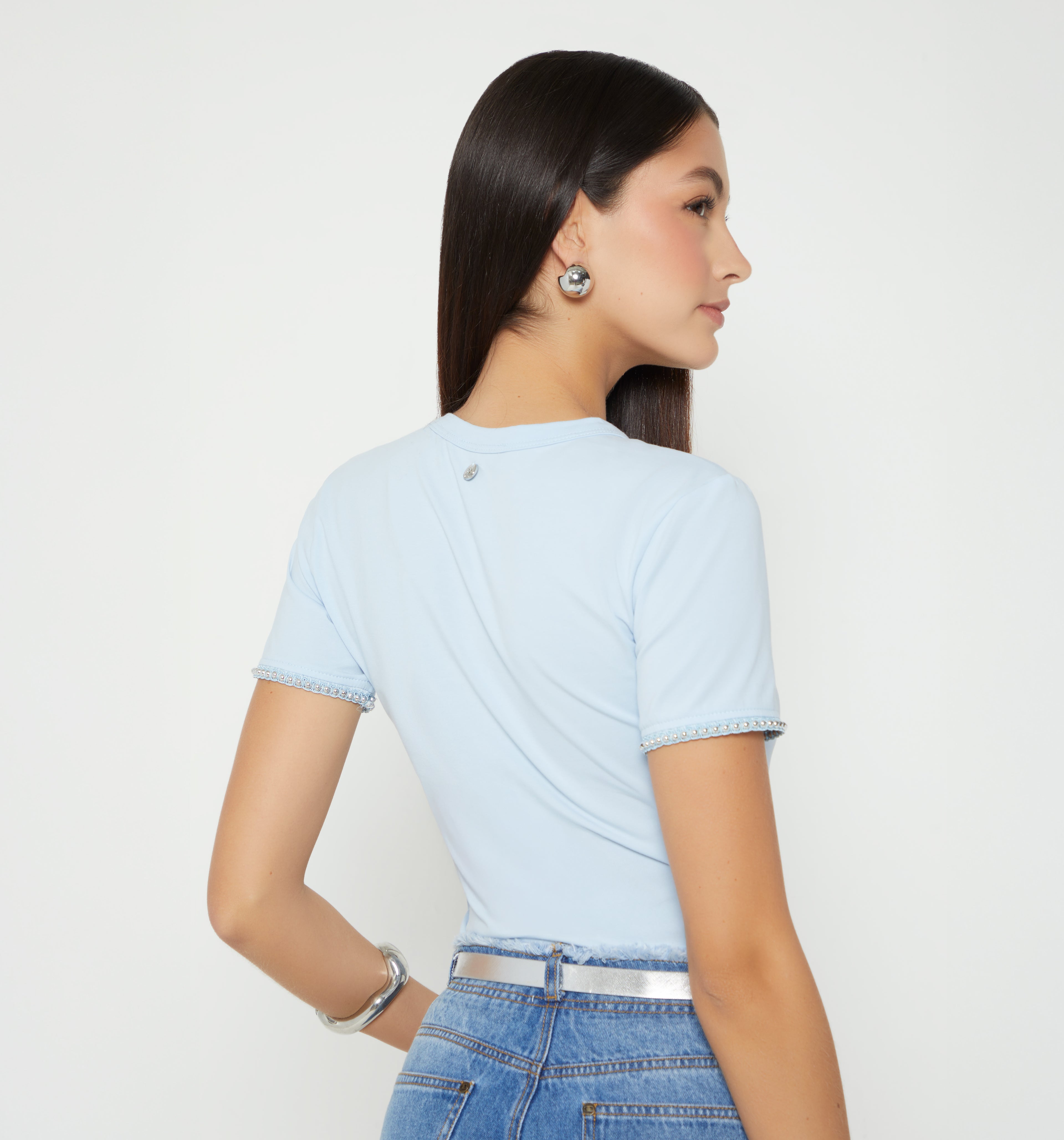 Camiseta Manga Corta Con Insumo