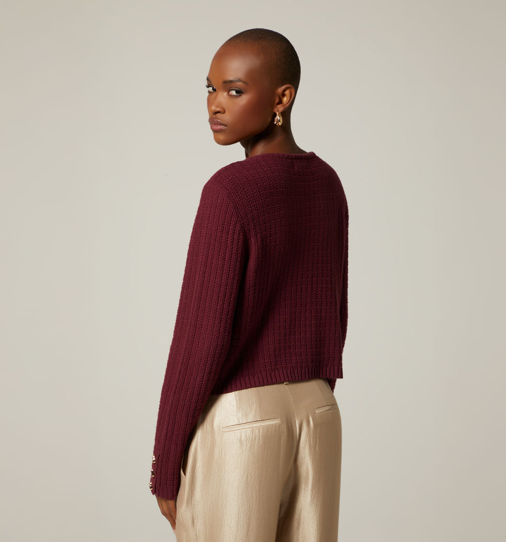 Cardigan M/L Con Botones Joya