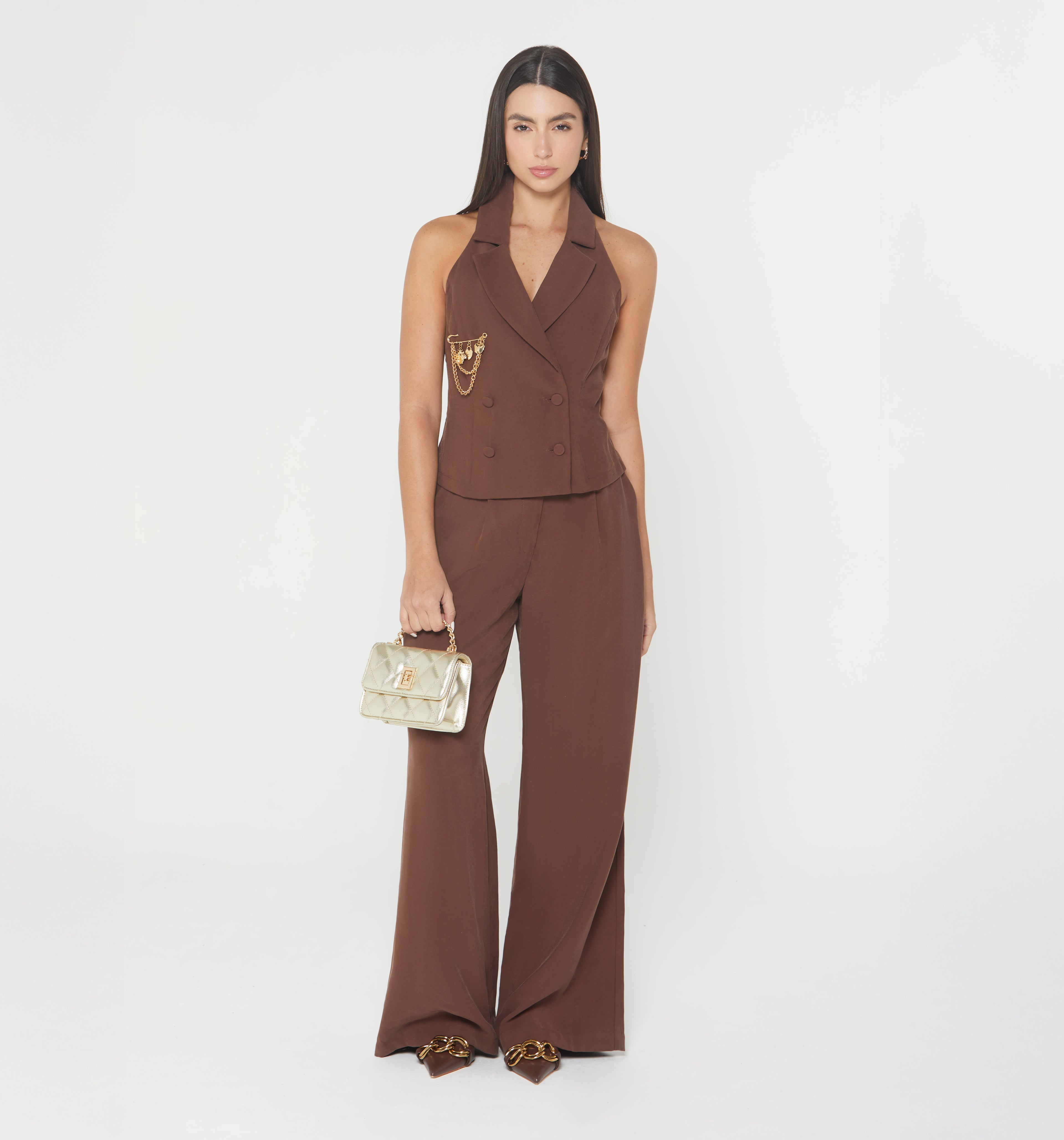 Chaleco Corto Cuello Halter