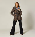 Trench Corto Impermeable Leopardo