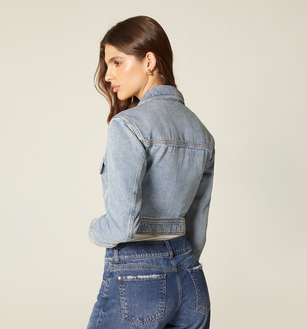 Chamarra Corta Clasica  Para Mujer