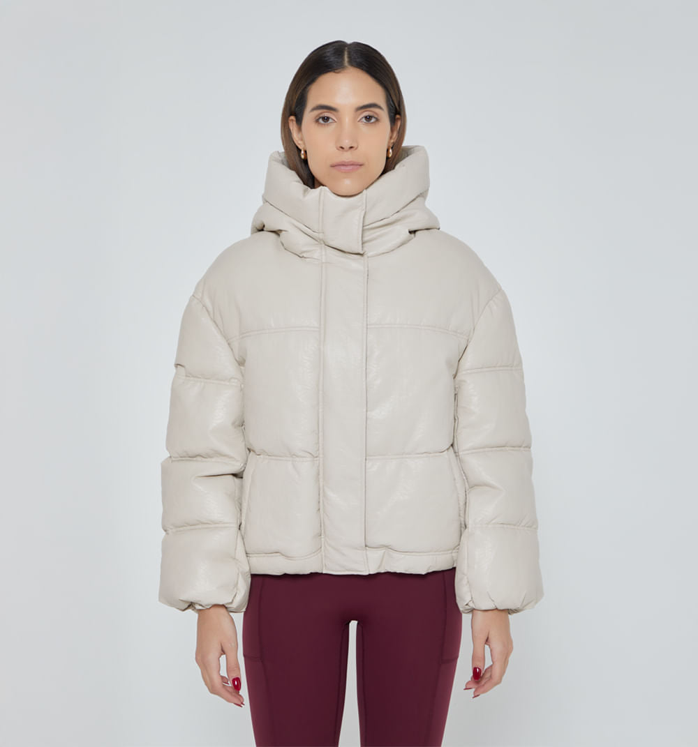 Chamarra Quilted Con Capucha