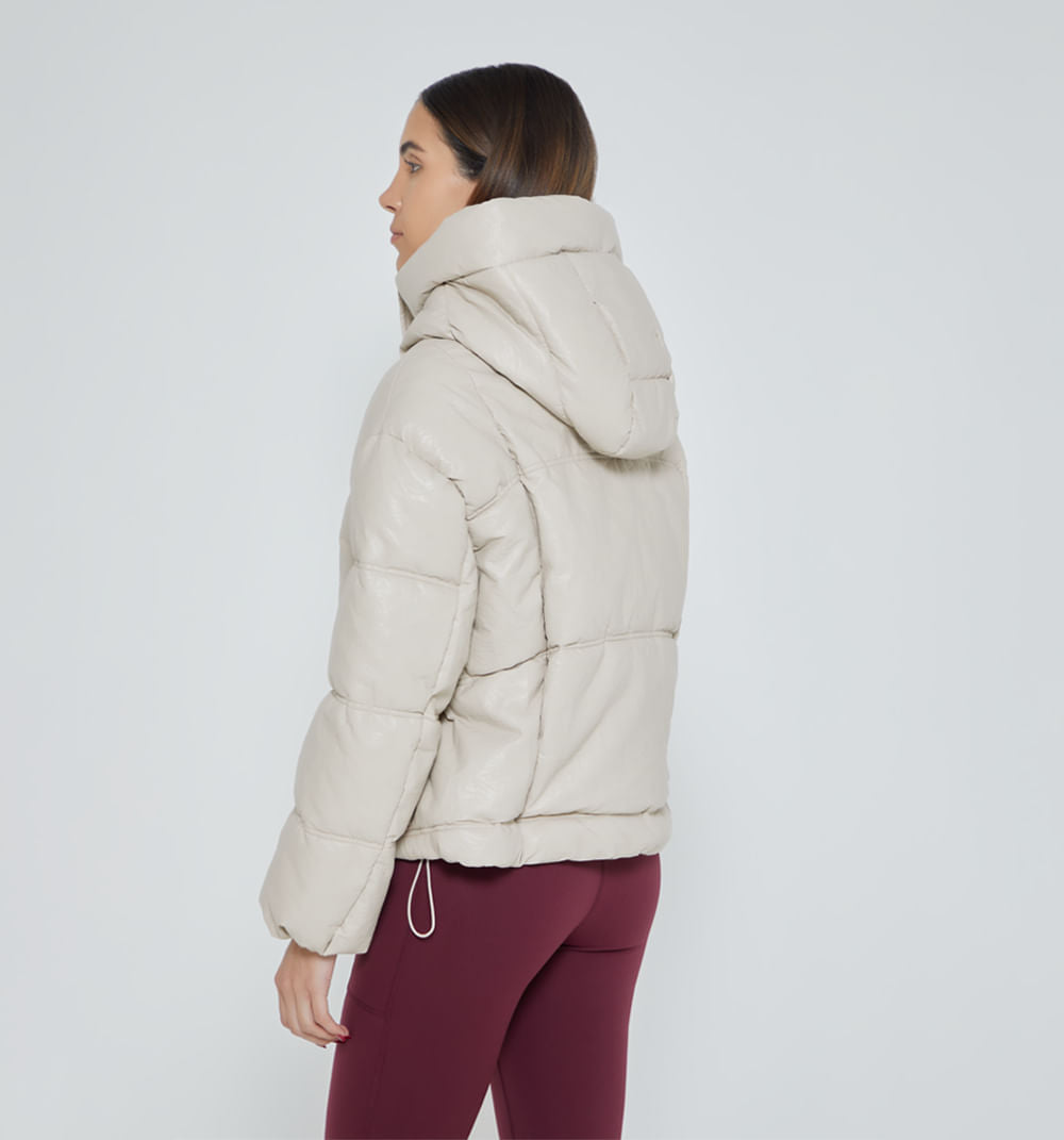 Chamarra Quilted Con Capucha
