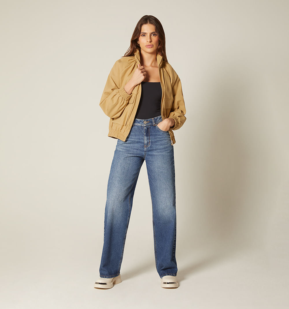 Chamarra Para Mujer Maxi Bolsillos
