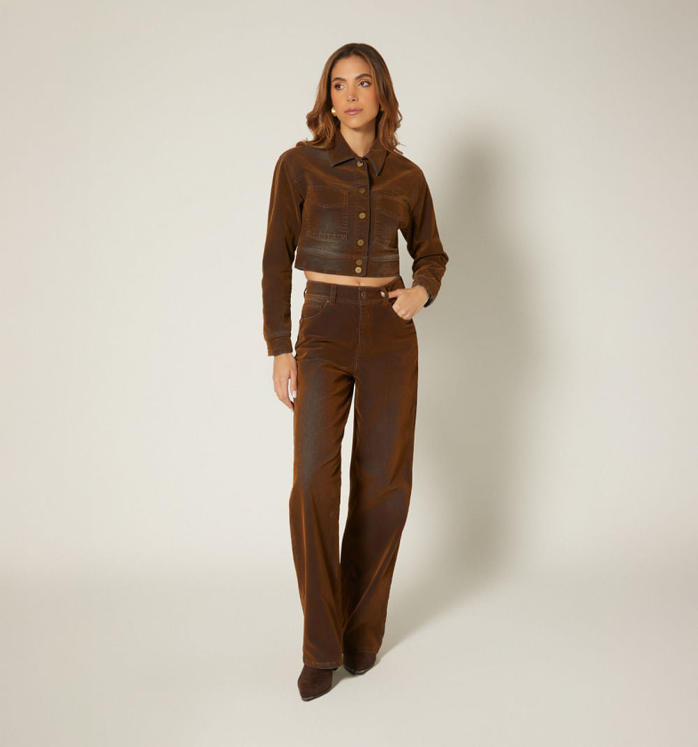 Chamarra Clasica Corta Velvet