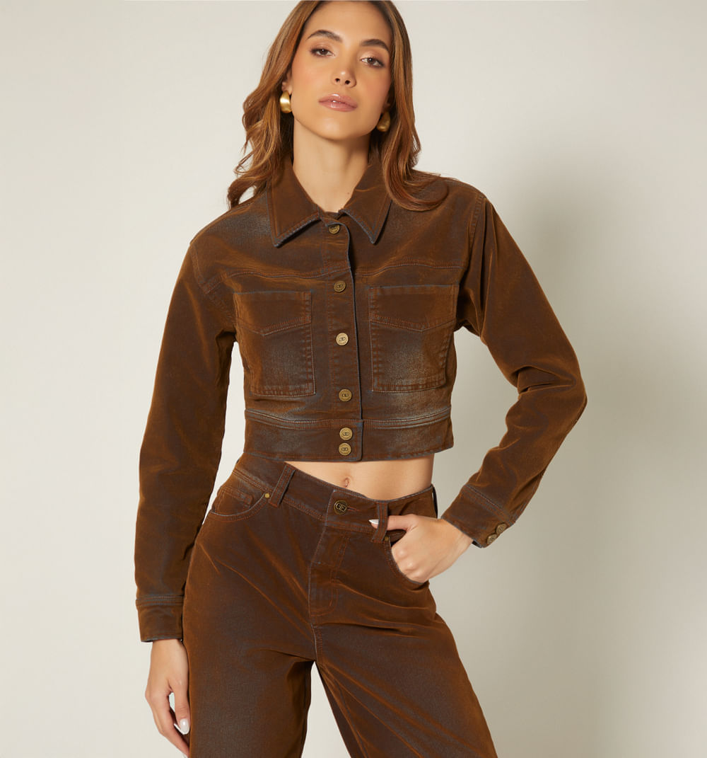 Chamarra Clasica Corta Velvet