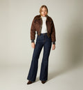 Chamarra Bomber Con Pelo Interno