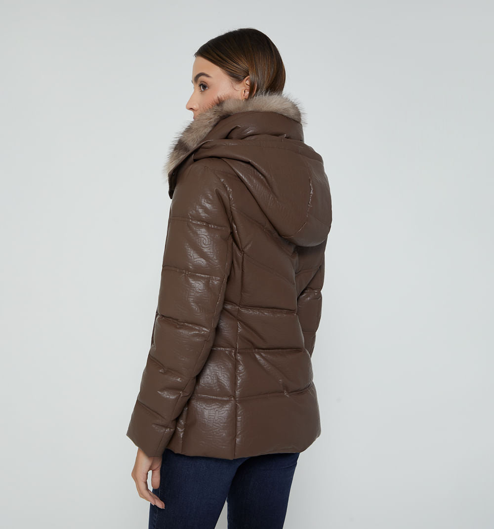 Chamarra Quilted Cuello Afelpado