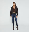 Chamarra Tipo Biker Cuello Alto