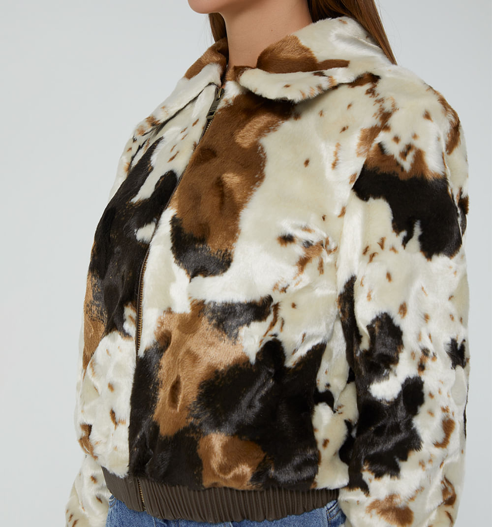 Chamarra Estampado Vaca