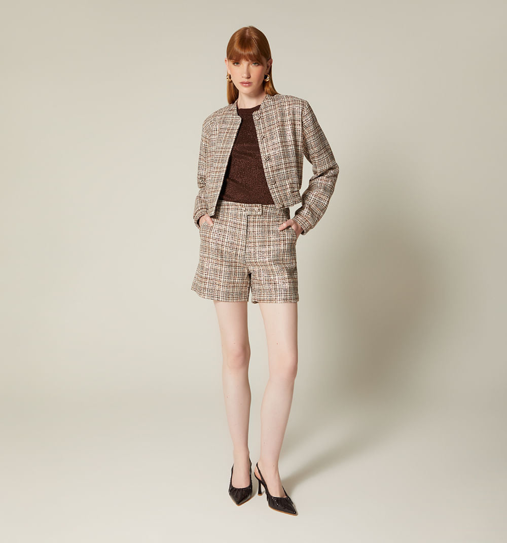 Chamarra Tipo Bomber - Multicolor