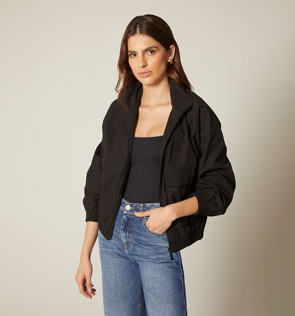 Chamarra Para Mujer Maxi Bolsillos
