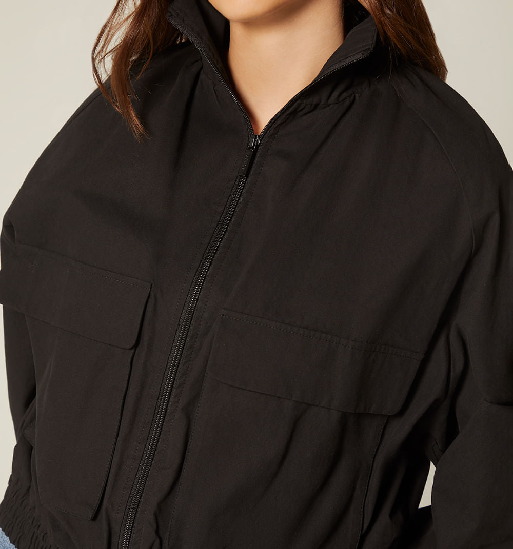 Chamarra Para Mujer Maxi Bolsillos
