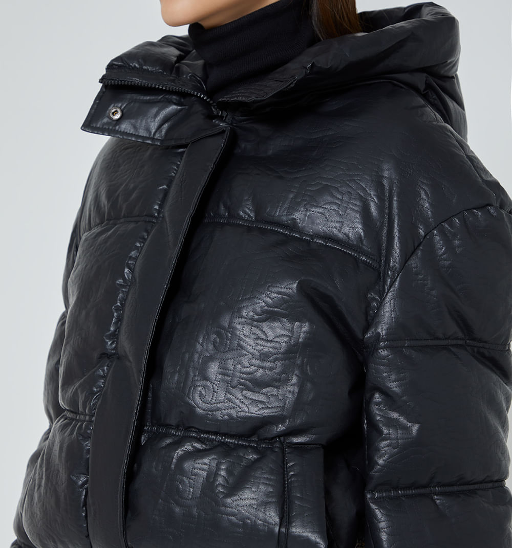 Chamarra Quilted Con Capucha