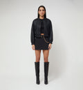 Chamarra Bomber Con Embellecimiento