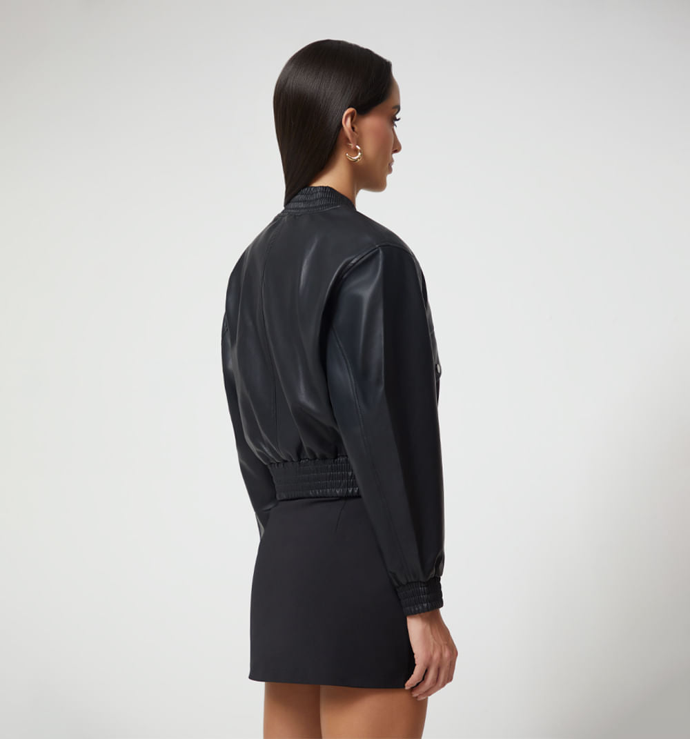Chamarra Bomber Con Embellecimiento