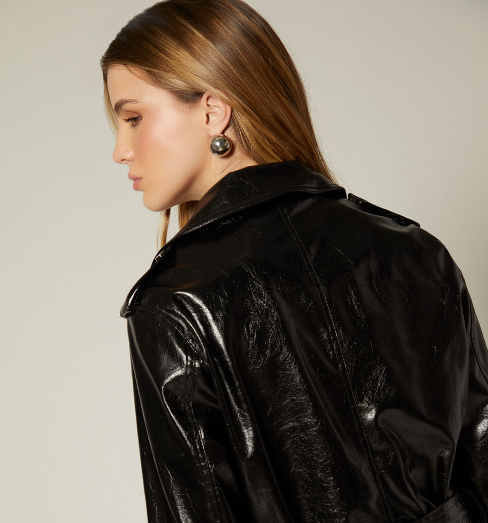 Chamarra  Biker Con Cinturon