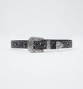 Cinturon Negro Con Taches Y Cristales