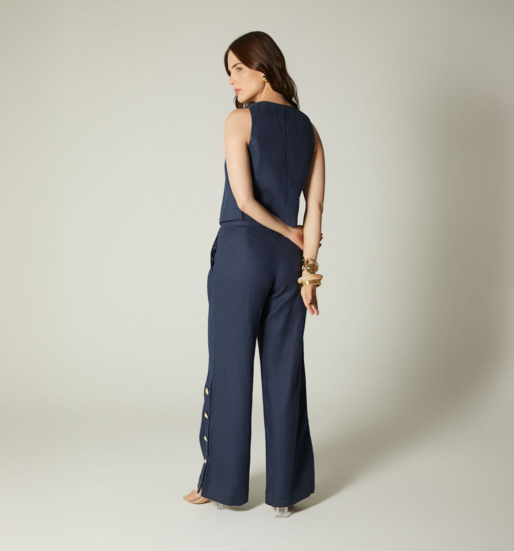 Conjunto Pantalón Botones Blusa Sisa
