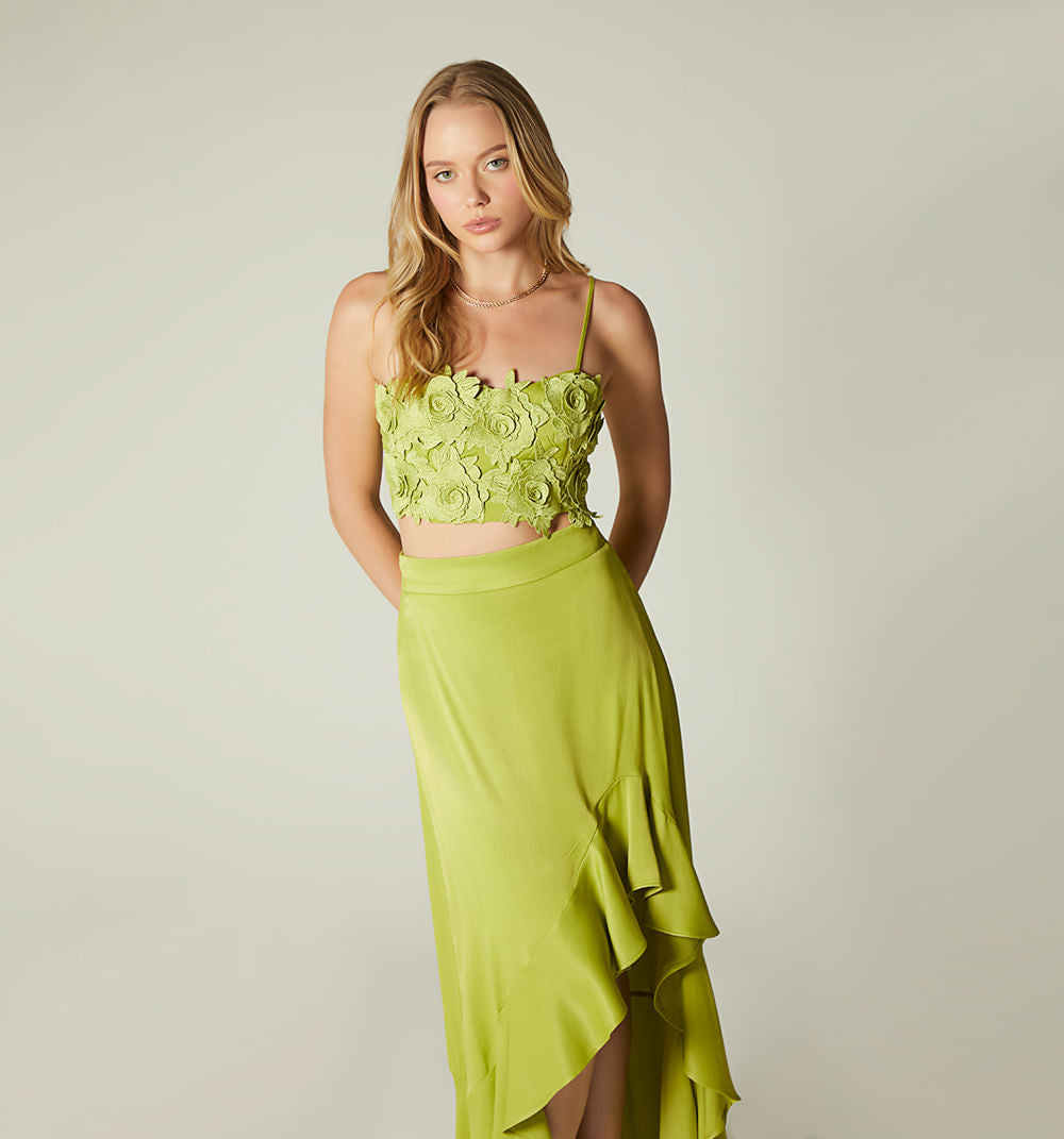 Conjunto Falda Y Crop