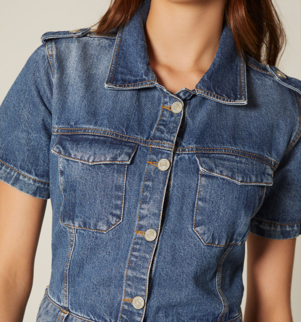 Enterizo Short Manga Corta Para Mujer