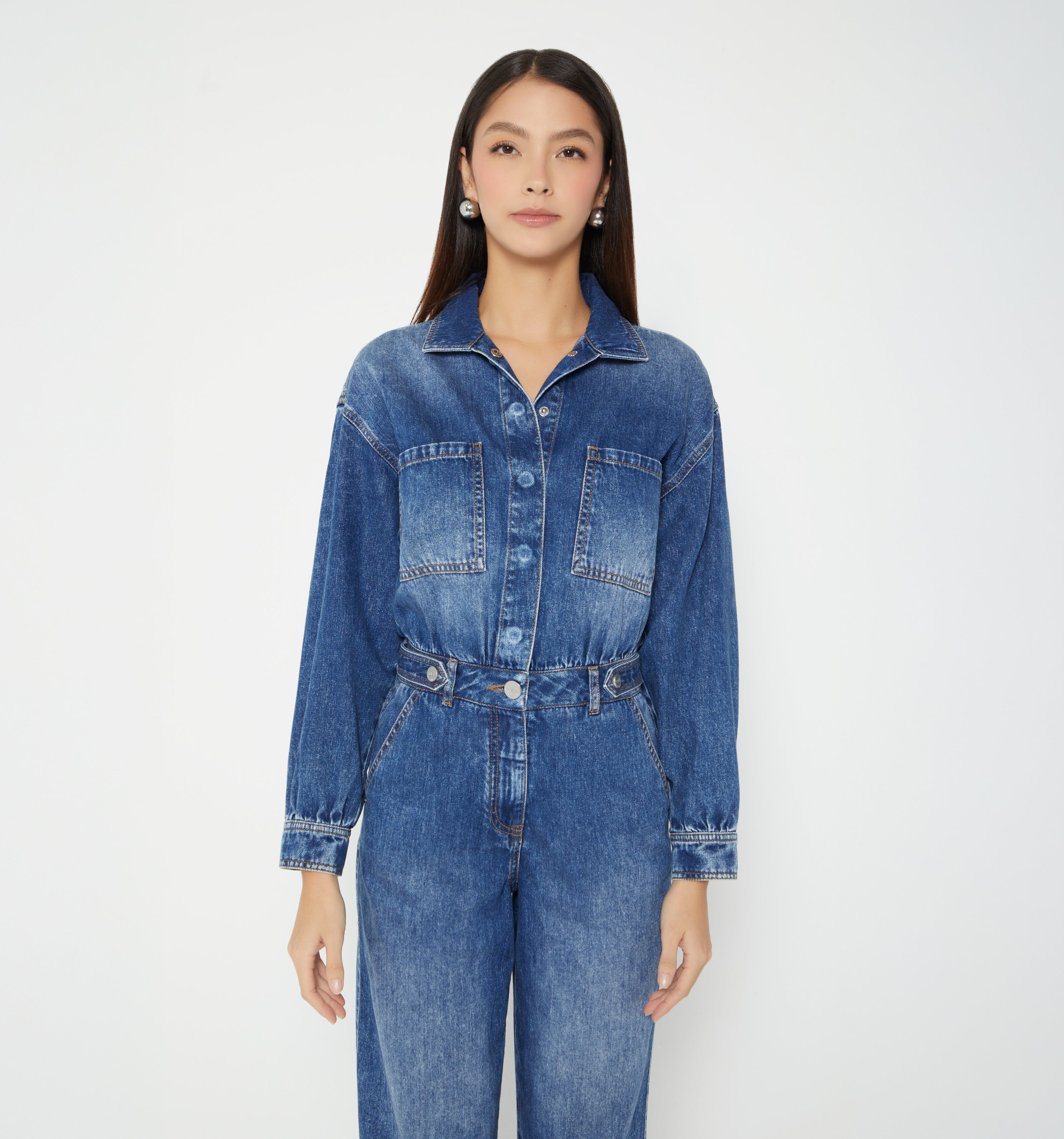 Enterizo Largo Palazo Blusa M/L