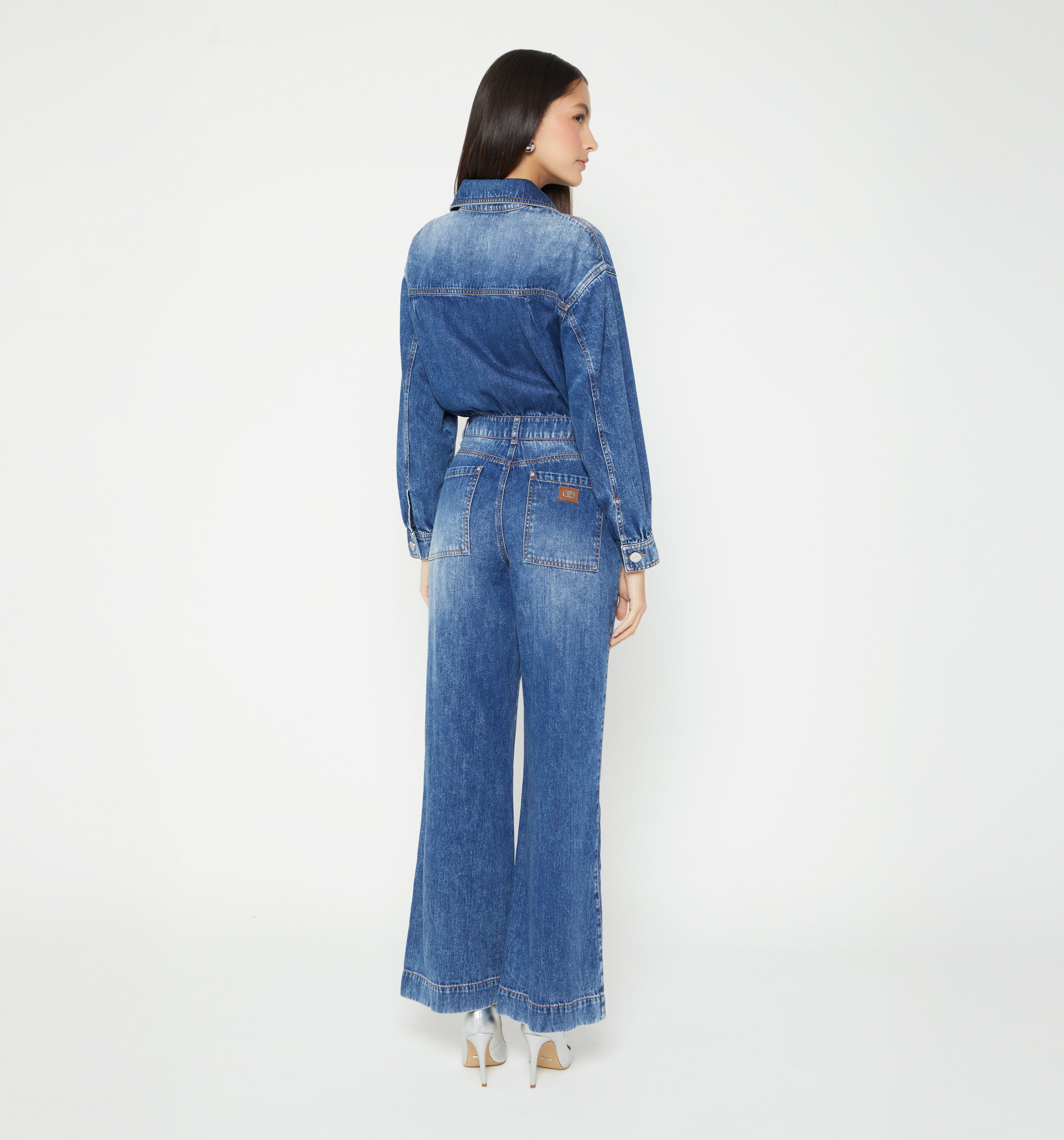 Enterizo Largo Palazo Blusa M/L