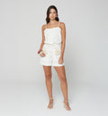 Enterizo Short Con Flores Crochet