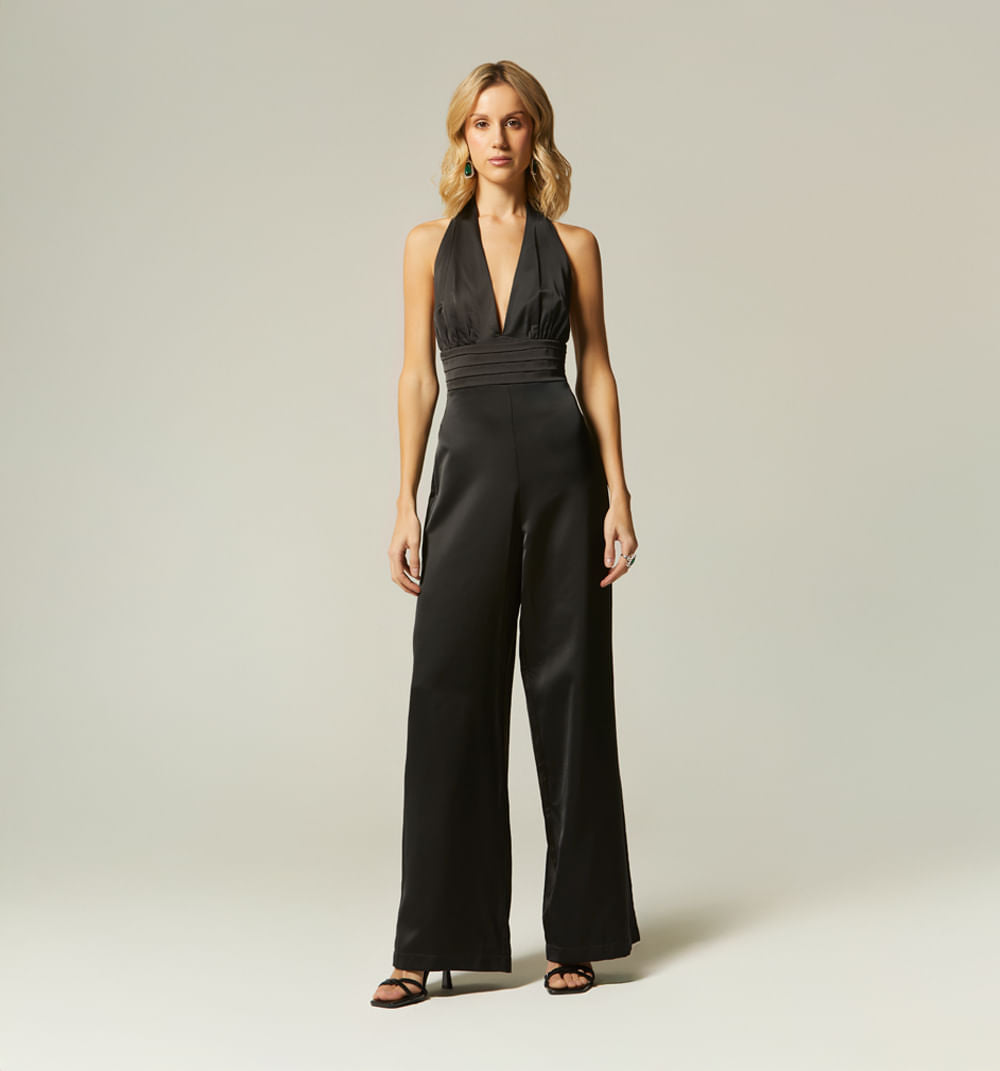 Enterizo Pantalon Cuello Halter Amarre