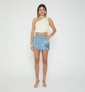 Falda Short Tiro Alto Pieza Cruzada