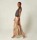 Falda Midi En Sateen