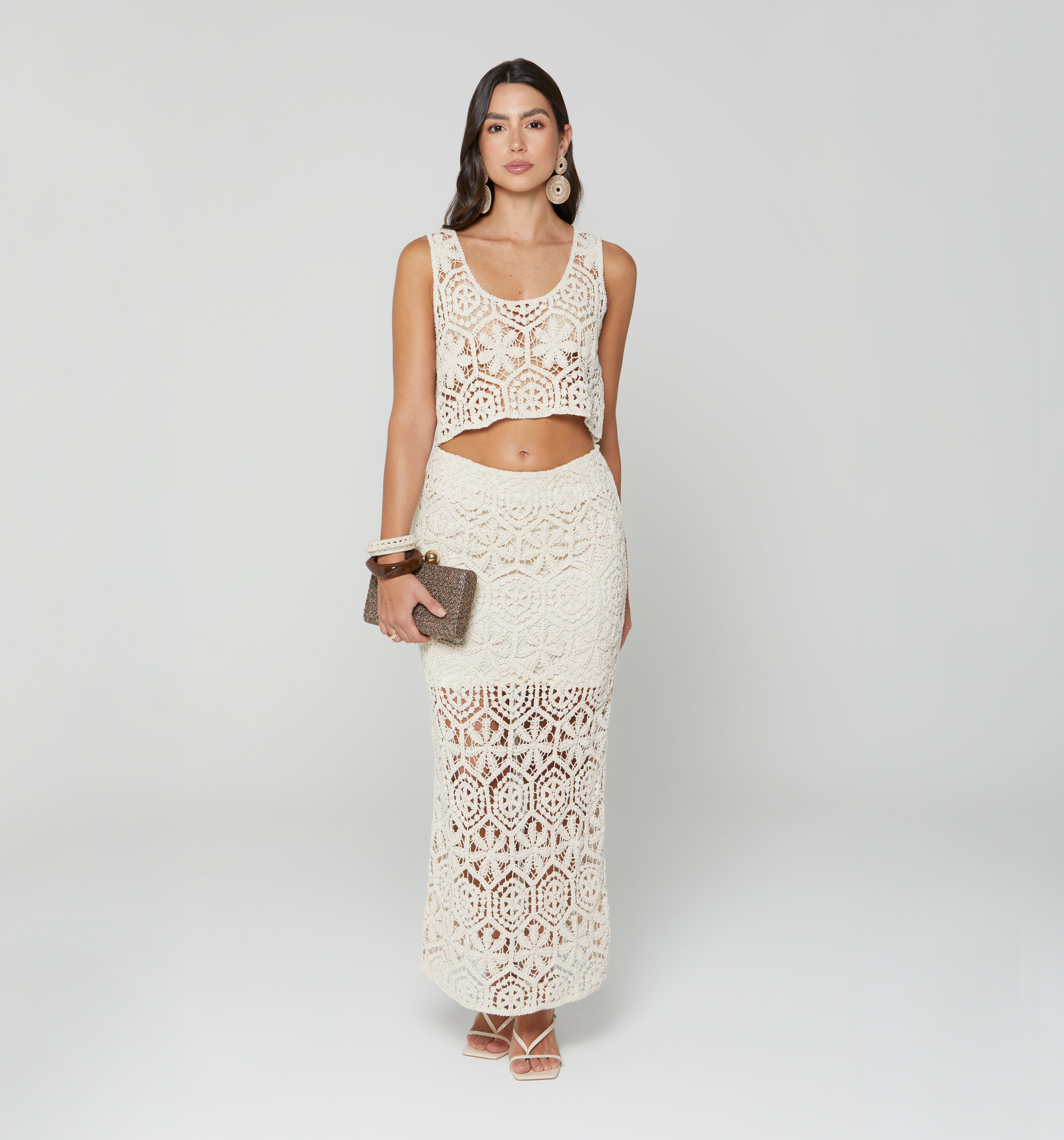 Falda Larga En Crochet