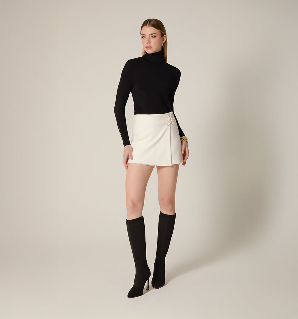 Falda Short Con Cruce De Tiras S036429